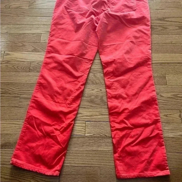 ❤️2/$50❤️[10]Talbot Coral Red Velveteen Straight  Pants - Picture 4 of 11